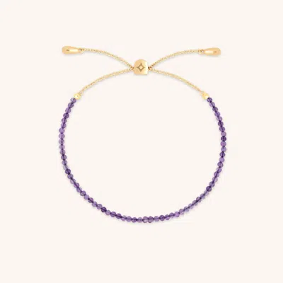 Astrid &amp; Miyu Amethyst Beaded Bracelet