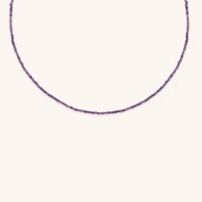 Astrid &amp; Miyu Amethyst Beaded Necklace