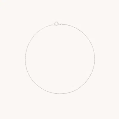 Astrid &amp; Miyu Angel Story Chain Bracelet In Solid White Gold