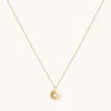 Astrid &amp; Miyu April Birthstone Necklace In Solid Gold