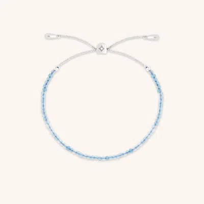 Astrid &amp; Miyu Aquamarine Beaded Bracelet