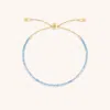 Astrid &amp; Miyu Aquamarine Beaded Bracelet