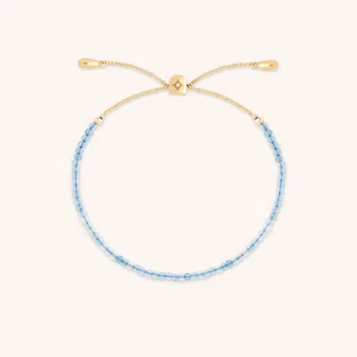 Astrid &amp; Miyu Aquamarine Beaded Bracelet