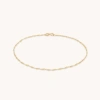 Astrid &amp; Miyu Astrid Chain Anklet In Solid Gold
