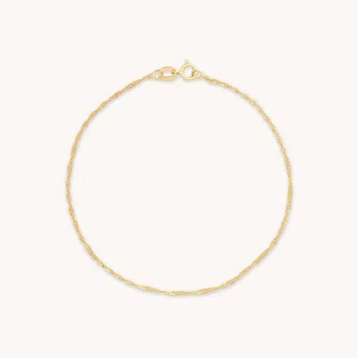 Astrid &amp; Miyu Astrid Chain Bracelet In Solid Gold