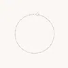 Astrid &amp; Miyu Astrid Story Chain Bracelet In Solid White Gold