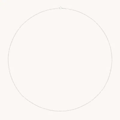 Astrid &amp; Miyu Astrid Story Chain Necklace In Solid White Gold