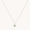 Astrid &amp; Miyu August Birthstone Necklace In Solid White Gold