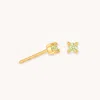 Astrid &amp; Miyu August Birthstone Stud Earrings In Gold With Peridot Cz | Mother's Day Gift | Jewe