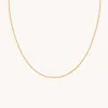 Astrid &amp; Miyu Beaded Chain Necklace In Gold