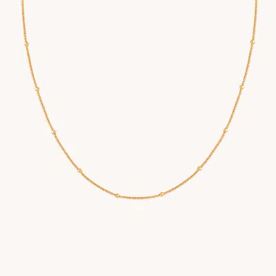 Astrid &amp; Miyu Beaded Chain Necklace In Gold