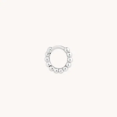 Astrid &amp; Miyu Beaded Hoop In Metallic
