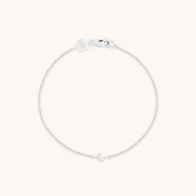 Astrid &amp; Miyu Bezel Charm Bracelet In Metallic