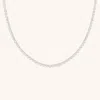 Astrid &amp; Miyu Bezel Heart Tennis Necklace