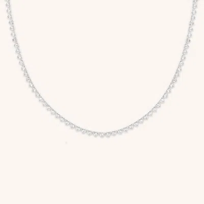 Astrid &amp; Miyu Bezel Heart Tennis Necklace