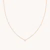 Astrid &amp; Miyu Bezel Pendant Necklace In Rose Gold
