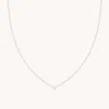 Astrid &amp; Miyu Bezel Pendant Necklace In Silver