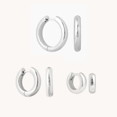 Astrid &amp; Miyu Bold Gift Set In Silver