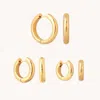 Astrid &amp; Miyu Bold Hoops Gift Set In Gold