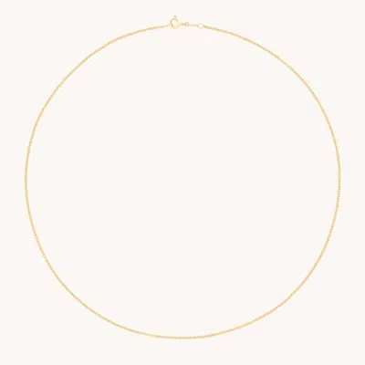 Astrid &amp; Miyu Bold Miyu Story Chain Necklace In Solid Gold