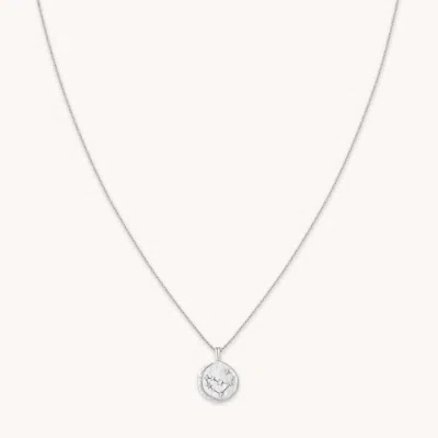 Astrid &amp; Miyu Capricorn Zodiac Pendant Necklace In Silver In White