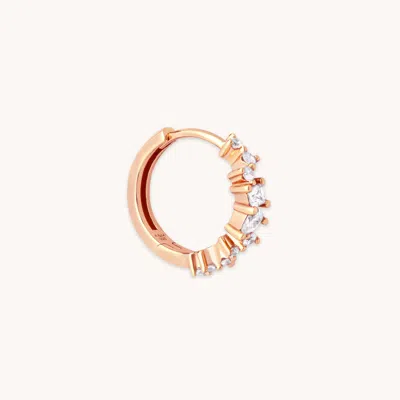 Astrid &amp; Miyu Celestial Crystal 11.5mm Hoop In Rose Gold