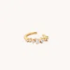 Astrid &amp; Miyu Celestial Crystal Ear Cuff In Gold | Jewellery By