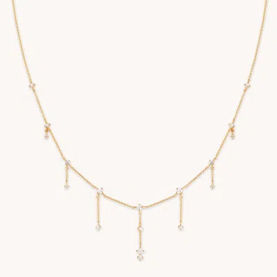 Astrid &amp; Miyu Charm Drop Necklace In Gold