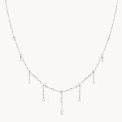 Astrid &amp; Miyu Charm Drop Necklace In Metallic
