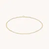 Astrid &amp; Miyu Chelsea Chain Anklet In Solid Gold