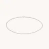 Astrid &amp; Miyu Chelsea Chain Anklet In Solid White Gold
