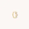 Astrid &amp; Miyu Cluster Topaz Rook Hoop In Solid Gold