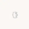 Astrid &amp; Miyu Cluster Topaz Rook Hoop In Solid White Gold