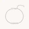 Astrid &amp; Miyu Cosmic Star Bar Bracelet In Silver