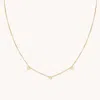 Astrid &amp; Miyu Cosmic Star Charm Gold Necklace With Crystal Stars | 38-43cm | Mother's Day Gift |