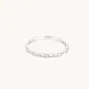 Astrid &amp; Miyu Cosmic Star Topaz Band Ring In Solid White Gold