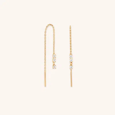 Astrid &amp; Miyu Crystal Chain Thread Earrings