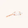 Astrid &amp; Miyu Crystal Pear Stud Earrings In Rose  Gold