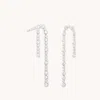 Astrid &amp; Miyu Crystal Scatter Drop Earrings In Silver | Rhodium Plated Silver Earrings | Jewellery By Astrid &amp;