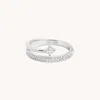 Astrid &amp; Miyu Crystal Spiral Ring