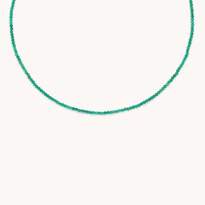Astrid &amp; Miyu Dark Green Beaded Necklace
