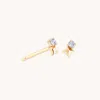 Astrid &amp; Miyu December Birthstone Earrings In Solid Gold