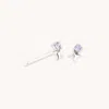 Astrid &amp; Miyu December Birthstone Earrings In Solid White Gold