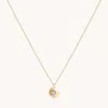 Astrid &amp; Miyu December Birthstone Necklace In Solid Gold