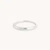 Astrid &amp; Miyu Dome Ring In Solid White Gold