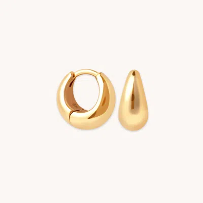 Astrid &amp; Miyu Domed Huggies In Gold | Earrings For Him &amp; Her | Jewellery By