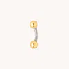 Astrid &amp; Miyu Essential Ball Titanium Belly Bar In Gold