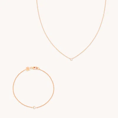 Astrid &amp; Miyu Essential Crystal Gift Set In Rose Gold