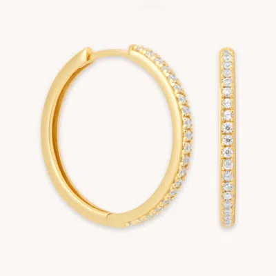 Astrid &amp; Miyu Essential Crystal Large Hoops