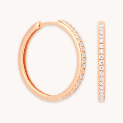 Astrid &amp; Miyu Essential Crystal Large Hoops